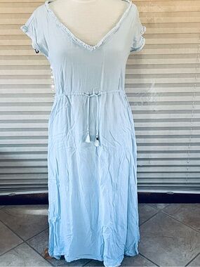 Annabelle Pale Blue boho dress